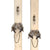 Original U.S. Korean War Era Army Issue 1951 & 1952 Dated Skis