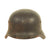 Original German WWII Army Heer M35 Overpainted Single Decal Helmet with Relic 55cm Liner - Q62 Original Items