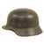 Original German WWII Army Heer M35 Overpainted Single Decal Helmet with Relic 55cm Liner - Q62 Original Items