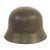Original German WWII Army Heer M35 Overpainted Single Decal Helmet with Relic 55cm Liner - Q62 Original Items