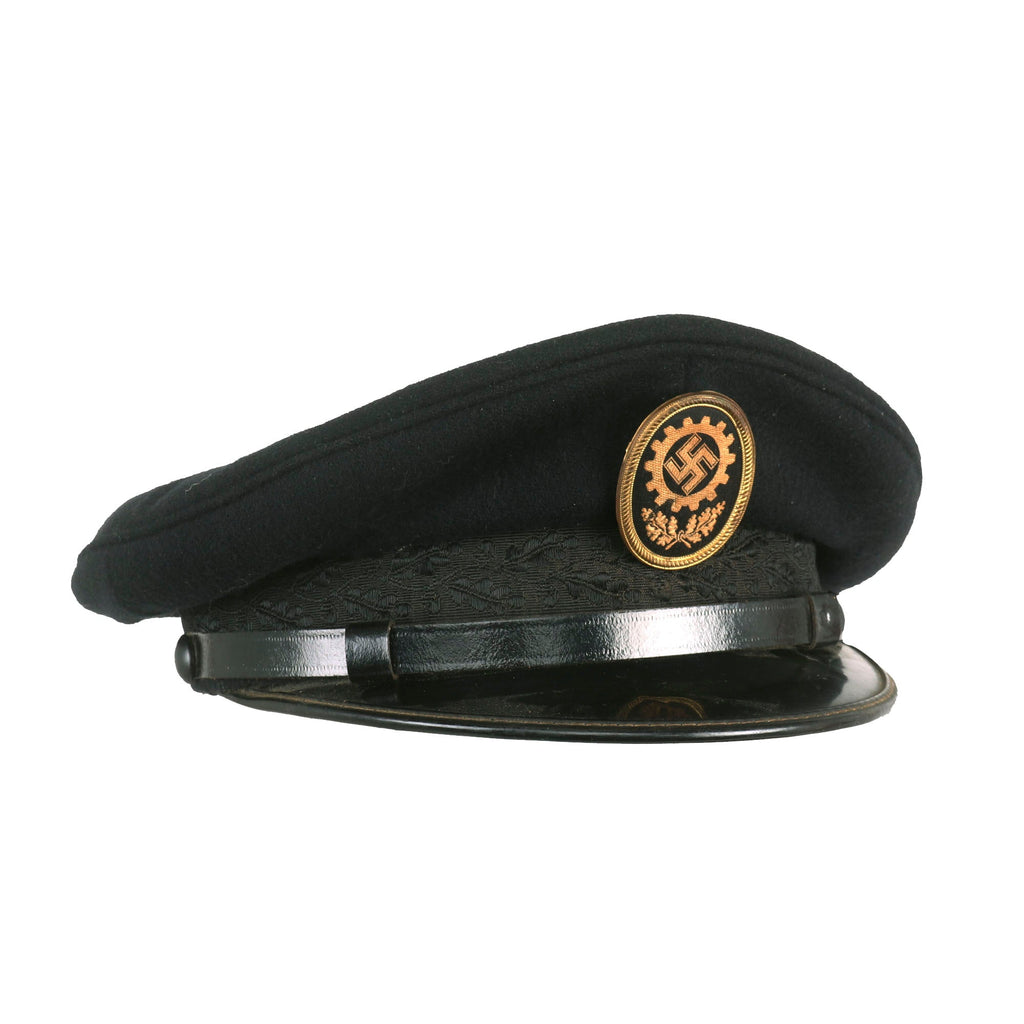 Original WWII German Labor Front DAF Festival Schirmmütze Visor Cap with R.Z.M. Marking - dated 1940 Original Items