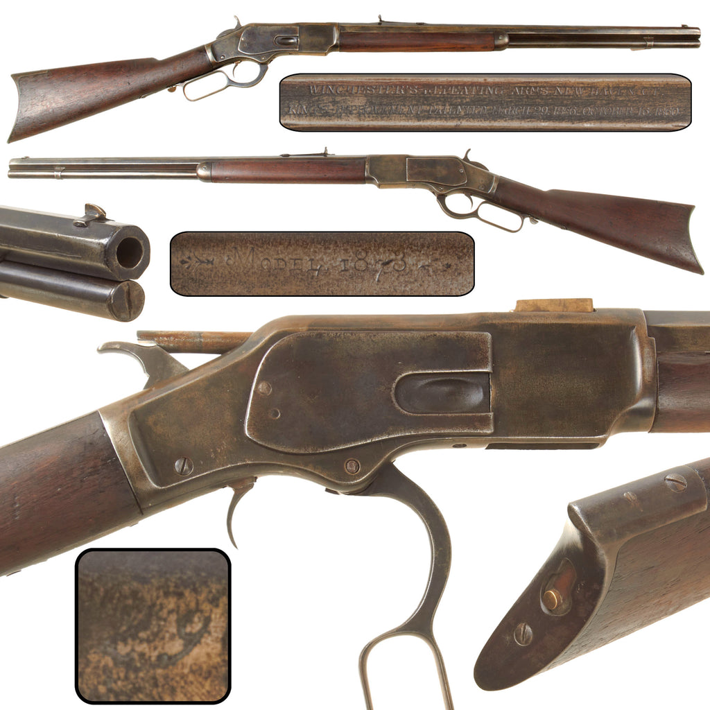 Original U.S. Winchester Model 1873 .44-40 Lever Action Rifle with 24" Octagonal Barrel and Modified Third Model Receiver, Circa 1880s