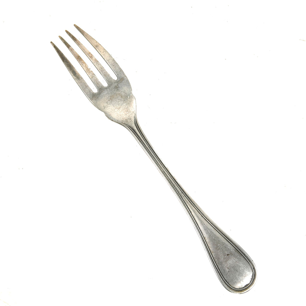 Original Iraq War Saddam Hussein Silver Plated Oval Pattern Lunch Fork with Iraq Coat of Arms - Manufactured by Christofle of France Original Items