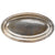 Original Iraq War Saddam Hussein Silver Plated Formal Pattern Serving Tray with Iraq Coat of Arms - From Basra Airport - Christofle Silver