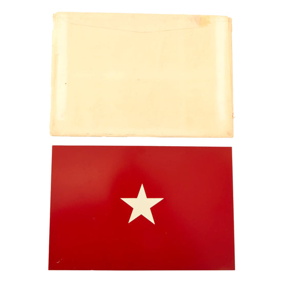 Original U.S. WWII / Korean War Era Brigadier General’s Military Vehicle Identification Plate - Unissued Original Items