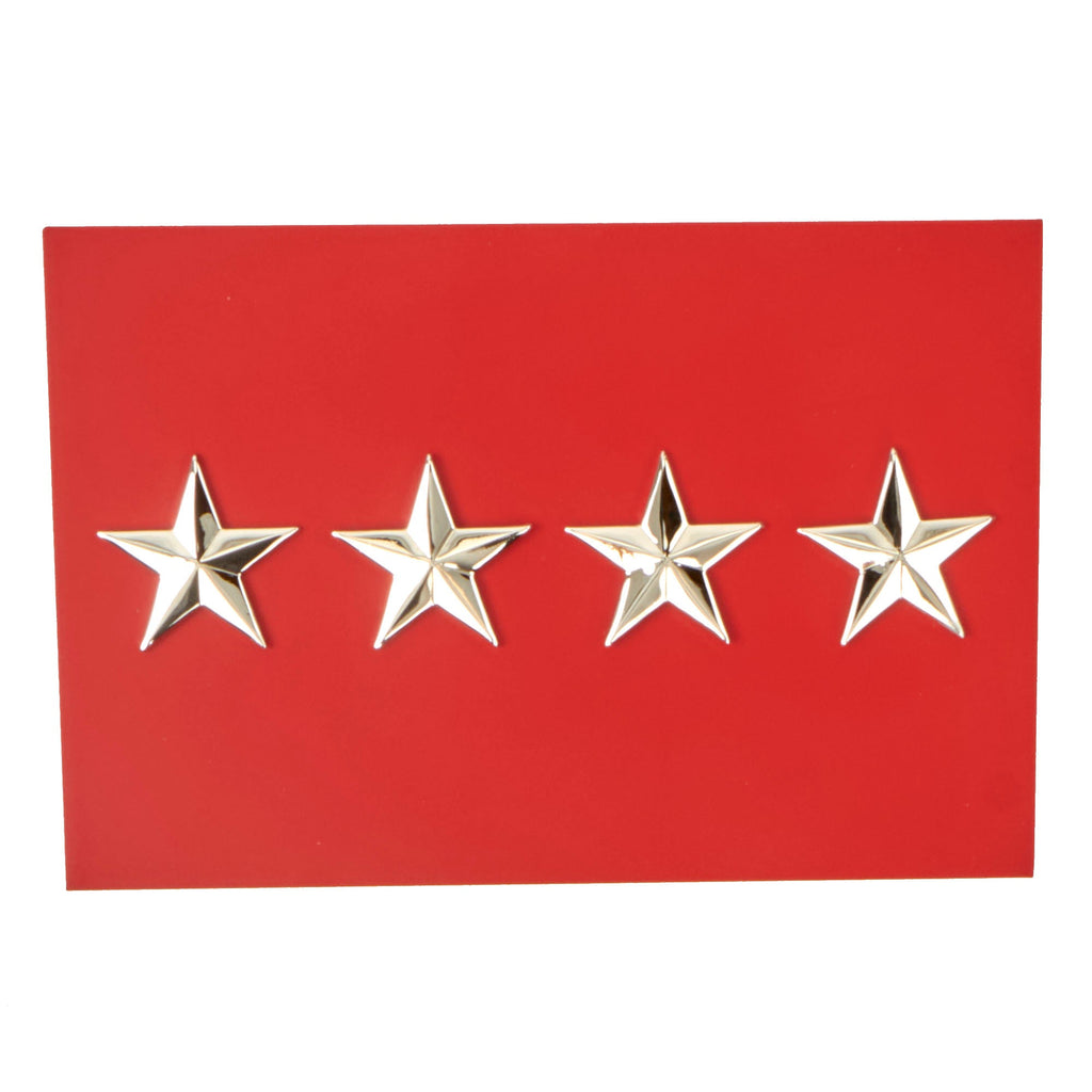 Original U.S. WWII / Korean War Era Army Four Star General Military Vehicle Identification Plate Original Items