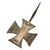 Original German WWII Iron Cross First Class 1939 EKI with Tapered Vertical Pinback - Unmarked Original Items