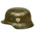 Original German WWII Extra Large Army Heer M35 Double Decal Helmet with 1937 Dated 60cm Liner - NS68 Original Items