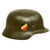 Original German WWII Extra Large Army Heer M35 Double Decal Helmet with 1937 Dated 60cm Liner - NS68 Original Items