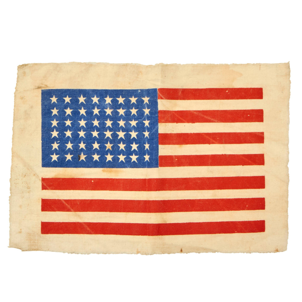 Original U.S. WWII Airborne Paratrooper American Flag Invasion Jacket Patch - 4 x 5¾” Original Items