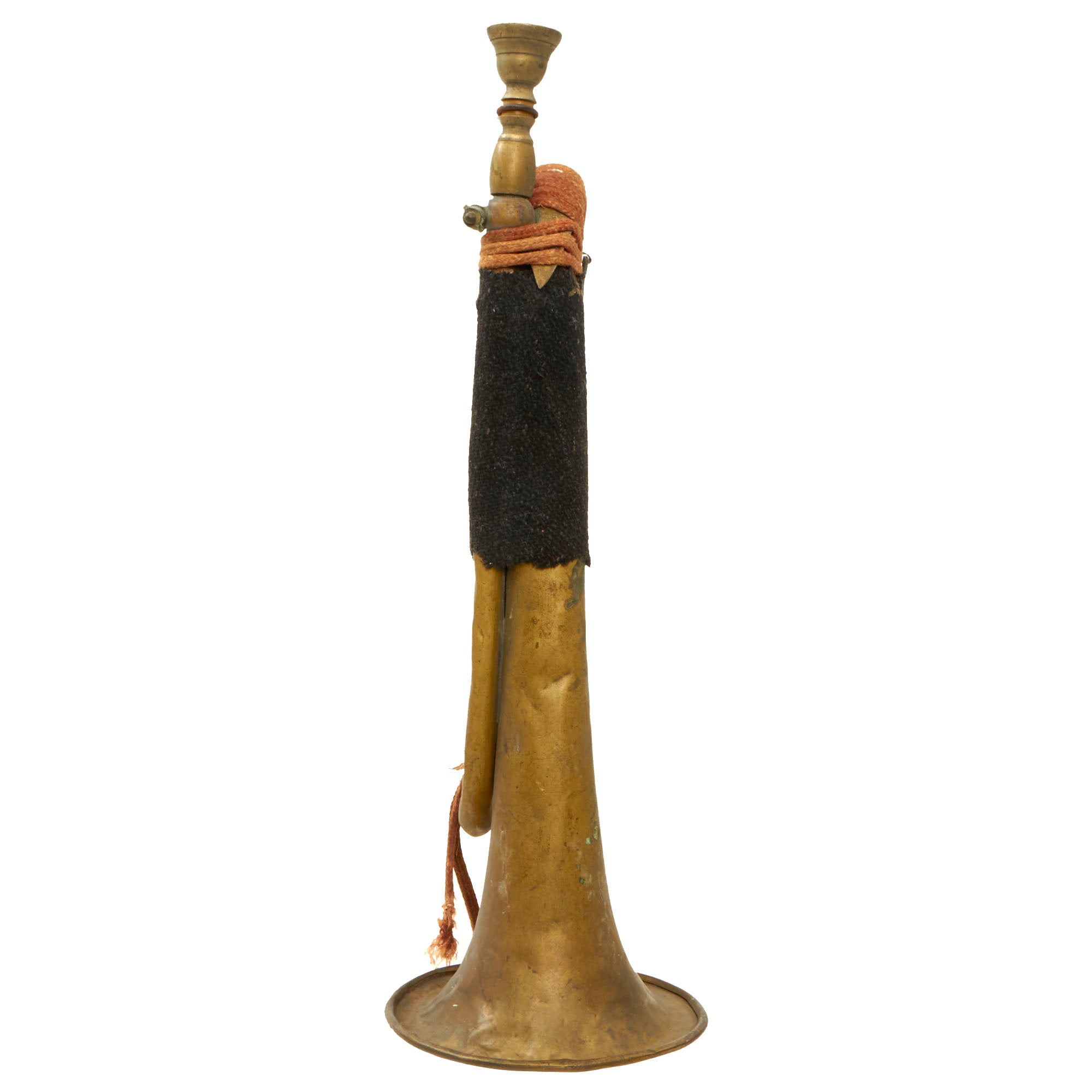 String Handle On Bugle Original WWII Imperial Japanese Army Brass Bugle with Black Wrap & Fad ...