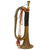 Original WWII Imperial Japanese Army Brass Bugle with Black Wrap & Faded Red Cord Original Items