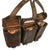 Original German WWII Naval Brown Leather Mauser 98k Triple Pouch Lot with Kriegsmarine Markings - Lot of 2 Original Items