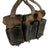 Original German WWII Naval Brown Leather Mauser 98k Triple Pouch Lot with Kriegsmarine Markings - Lot of 2 Original Items
