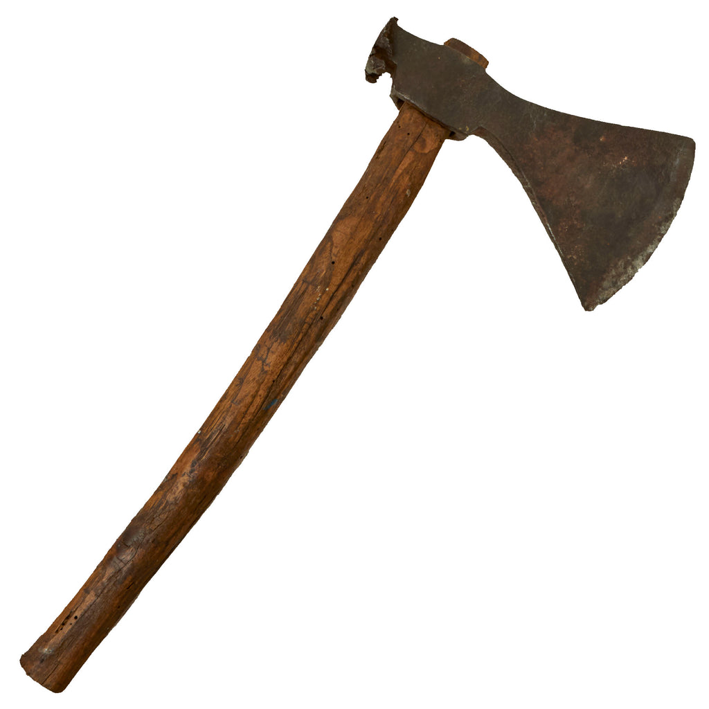 Original U.S. / British Early Revolutionary War era Colonial Blacksmith Hand Forged Felling Axe Original Items