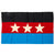 Original Vietnam War “Front Unifié pour la Libération des Races Opprimées” (FULRO) Montagnard flag (Unified Front for the Liberation of Oppressed Races) - 40 x 24” Original Items