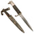 Original Imperial German WWI Carl Eickhorn Solingen Fighting Trench Knife with Double Squirrel Trademark and Steel Scabbard