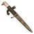 Original Imperial German WWI Carl Eickhorn Solingen Fighting Trench Knife with Double Squirrel Trademark and Steel Scabbard