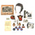 Original U.S. WWII 715th Bomb Squadron Grouping - Painted Squadron & Group Patches - Flight Helmet & Ephemera Original Items