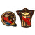 Original U.S. WWII 715th Bomb Squadron Grouping - Painted Squadron & Group Patches - Flight Helmet & Ephemera Original Items