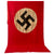 Original German WWII NSDAP Large Multi-Piece Double Sided National Political Flag with Faded Depot Stamps - 59" x 126" Original Items