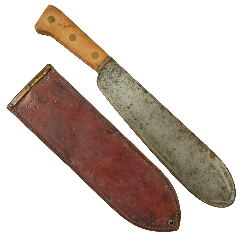 Original U.S. WWII USMC Bolo Knife by Chatillon, N.Y. with BOYT 1944 Scabbard Original Items