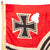 Original German WWII Service Worn Kriegsmarine 150cm x 250cm Wool Naval Battle Flag - Reichskriegsflagge Original Items