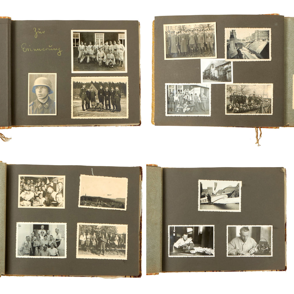 Original German WWII Luftwaffe & Family Personal Photo Album 132 Photographs Total Original Items