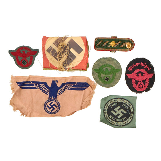 Original German WWII Insignia Grouping with - Items Original Items
