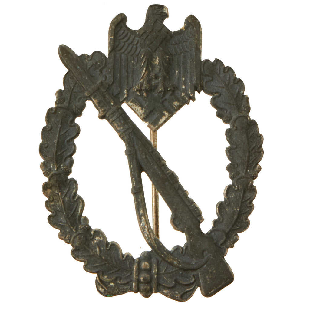 Original German WWII Silver Grade Infantry Assault Badge -  Unmarked Original Items
