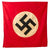 Original German WWII National Socialist NSDAP Service Used Wall Banner - 52” x 53” Original Items