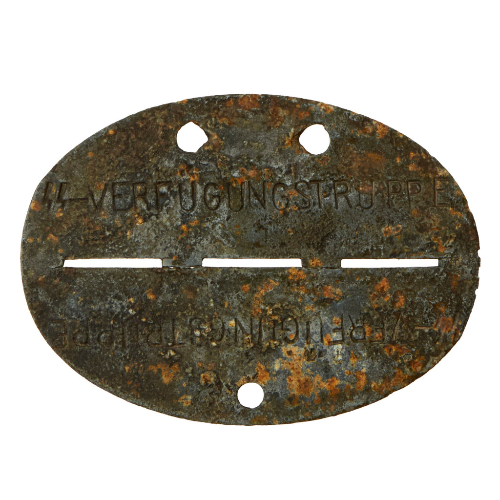 Original German WWII 2nd SS Panzer Division Signals Battalion Identity Disc Dog Tag - No. 1274 Original Items