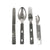 Original German WWII Mess Kit Utensil Set - Steel - 1941 Dated Original Items