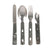 Original German WWII Mess Kit Utensil Set - Steel - 1941 Dated Original Items