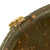 Original U.S. WWII 1943 M1 McCord Front Seam Fixed Bale Helmet with Camouflage Painted Firestone Liner Original Items