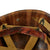 Original U.S. WWII 1943 M1 McCord Front Seam Fixed Bale Helmet with Camouflage Painted Firestone Liner Original Items