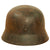 Original German WWII Battle Damaged M40 Single Decal Luftwaffe Helmet with Relic Liner & Chinstrap - ET64 Original Items