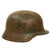 Original German WWII Battle Damaged M40 Single Decal Luftwaffe Helmet with Relic Liner & Chinstrap - ET64 Original Items