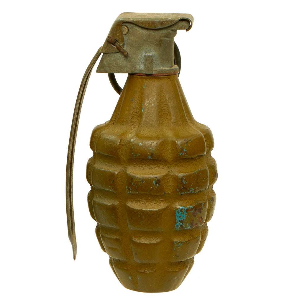 Original U.S. WWII M21 Inert Practice Pineapple Fragmentation Training Hand Grenade Original Items
