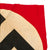 Original German WWII NSDAP Double Sided National Political Flag Cutoff Center Insignia Section - 20 ½" x 22" Original Items