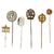 Original German WWII USGI Bring Back Tinnie Event Badge and Stickpin Grouping - 16 Items Original Items