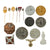 Original German WWII USGI Bring Back Tinnie Event Badge and Stickpin Grouping - 16 Items Original Items
