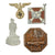 Original German WWII USGI Bring Back Tinnie Event Badge and Stickpin Grouping - 16 Items Original Items