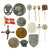 Original German WWII USGI Bring Back Tinnie Event Badge and Stickpin Grouping - 16 Items Original Items