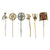 Original German WWII USGI Bring Back Tinnie Event Badge and Stickpin Grouping - 16 Items Original Items