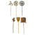 Original German WWII USGI Bring Back Tinnie Event Badge and Stickpin Grouping - 16 Items Original Items