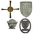 Original German WWII USGI Bring Back Tinnie Event Badge and Stickpin Grouping - 16 Items Original Items