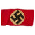 Original German WWII NSDAP & SA Multi-piece Cotton Armband with Embroidered Insignia Original Items