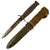 Original U.S. WWII M3 Blade Marked Fighting Knife by Camillus with Named M8 Scabbard Original Items