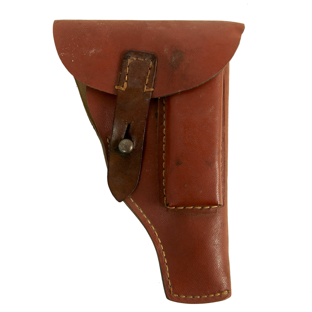 Original German WWII Walther PP / PPK Pistol Late War Preßstoff Ersatz Holster Original Items